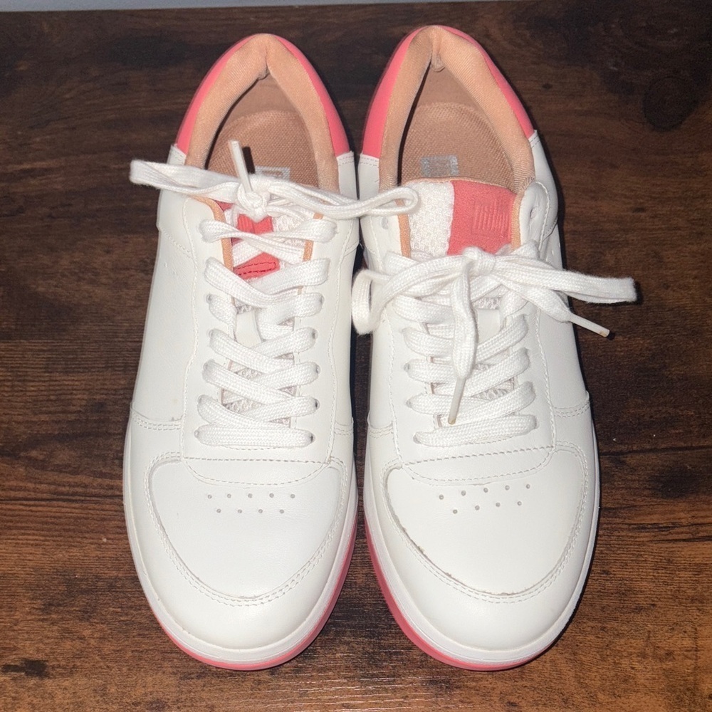 Fitflop White and Pink Sneakers